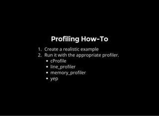 Profiling in Python | PPT