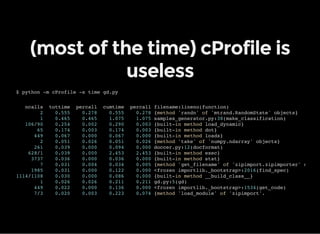Profiling in Python | PDF