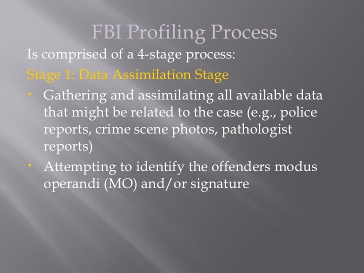 Profiling models