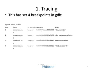 Profiling Oracle with GDB | PDF