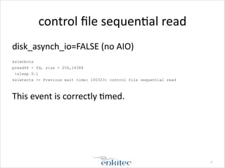 Logwriter Profiling the logwriter and database writer | PDF