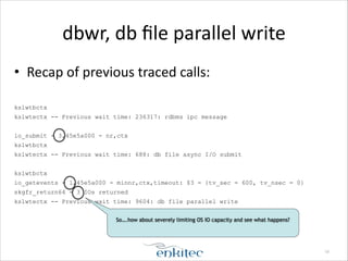 Logwriter Profiling the logwriter and database writer | PDF