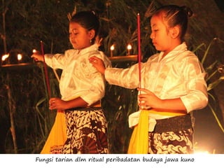 Fungsi tarian dlm ritual peribadatan budaya jawa kuno
 