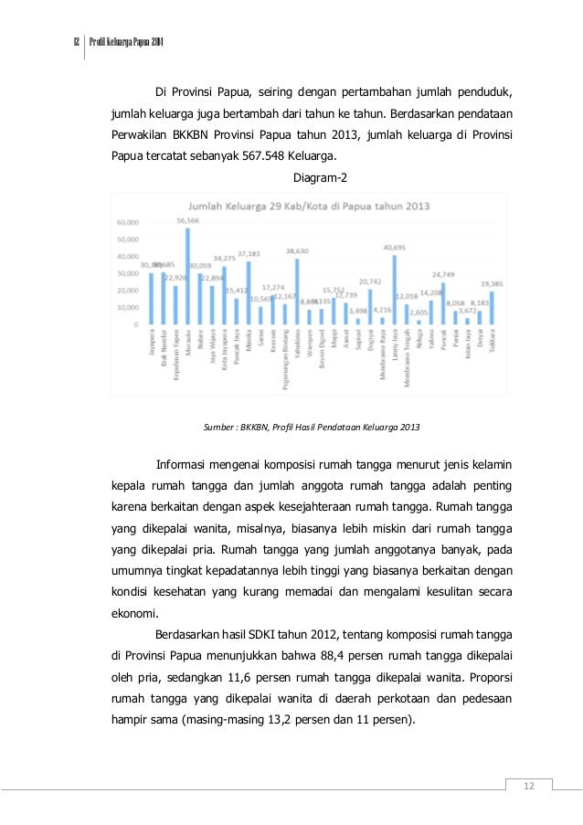 Profil Keluarga Papua Tahun 2014