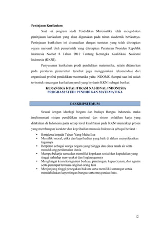 Profil prodi pendidikan matematika ftk uin sgd bandung | PDF