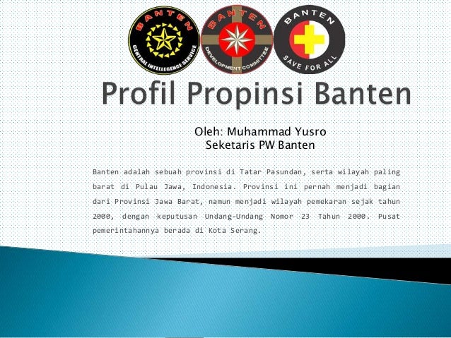 Profil Propinsi Banten