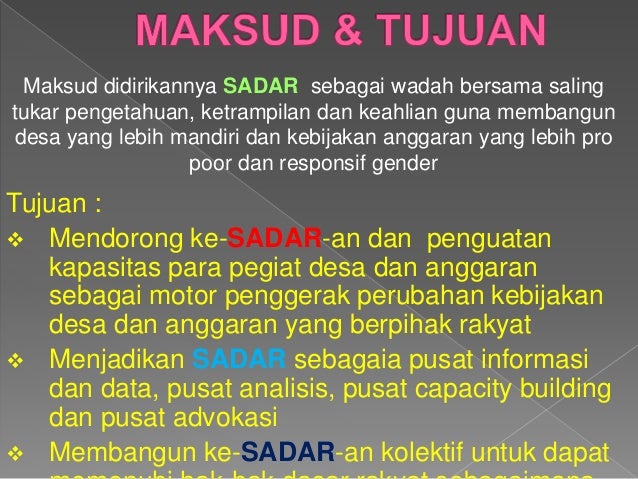 Sadar Sekolah Desa Dan Anggaaran sadar sekolah desa dan anggaaran