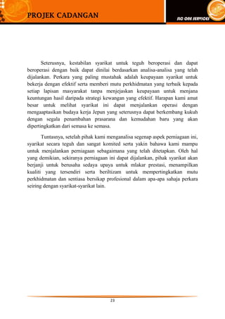 Kami juga berusaha menyempurnakan hasrat dan keinginan pelanggan dengan cepat dan pantas. Kami tidak akan membiarkan pelanggan tertunggu-tunggu dalam tempoh masa yang lama untuk mendapatkan ais krim MINGOMINGO. Dengan adanya kemudahan mesin ais krim, ais krim dapat disiapkan dalam jangka masa yang cepat. Inilah menjadi faktor tarikan pelanggan.Sebelum  memulakan sesuatu perniagaan, SLC ONE SERVICES terlebih dahulu memikirkan risiko dan kemungkinan yang bakal berlaku terhadap operasi perniagaan yang bakal dijalankan. Hal ini bertujuan untuk merangka perancangan pada masa hadapan seterusnya  mengorak langkah ke hadapan untuk mencapai matlamat dan sasaran perniagaan supaya menetapi rancangan awal.<br />Begitu juga dengan perniagaan ais krim MINGOMINGO.Syarikat  juga telah mengkaji keadaan semasa dan membuat ramalan jualan bagi membolehkan perniagaan berjalan dengan lancar. Setelah diselidik, SLC ONE SERVICES meramalkan penjualan ais krim MINGOMINGO ini bakal mendapat sambutan yang  hangat dari pelbagai lapisan masyarakat kerana menyediakan perkhidmatan perniagaan bergerak yang menggunakan lori ais krim MINGOMINGO. Konsep perniagaan ini dijangkakan akan menarik minat dan perhatian orang ramai kerana perkhidmatan ini memudahkan malah menjimatkan masa dan tenaga mereka. 