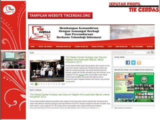 TAMPILAN WEBSITE TIKCERDAS.ORG

 