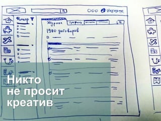 Никто
не просит
креатив
 