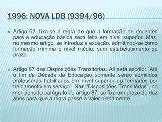 Reforço do discurso da vocaçãoSéculo XX = RenovaçãoAs reformas de: 