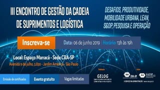 O profissional de Logística e Operações