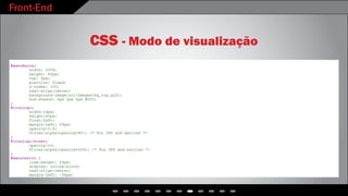 Front-End
CSS - Modo de visualização
 