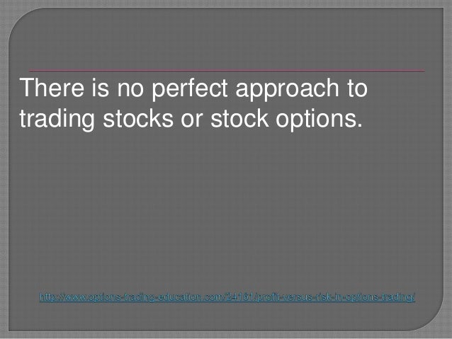 Risk in trading options