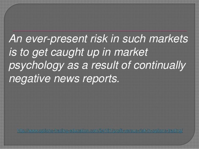 Risk in trading options