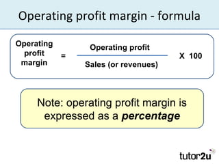 Profit formula operating margin Operating Margin