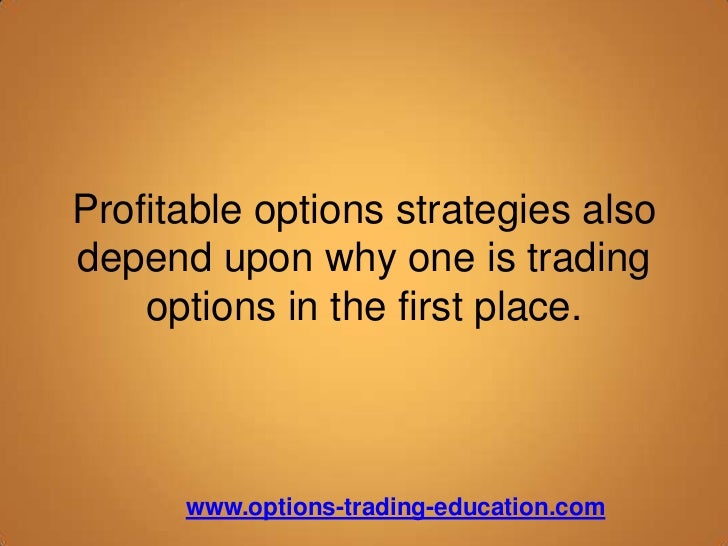 Profitable options trading strategies