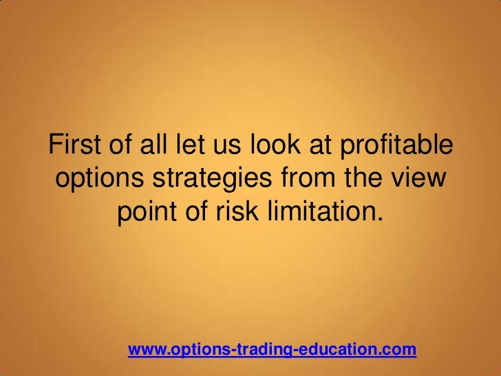 Profitable options trading strategies