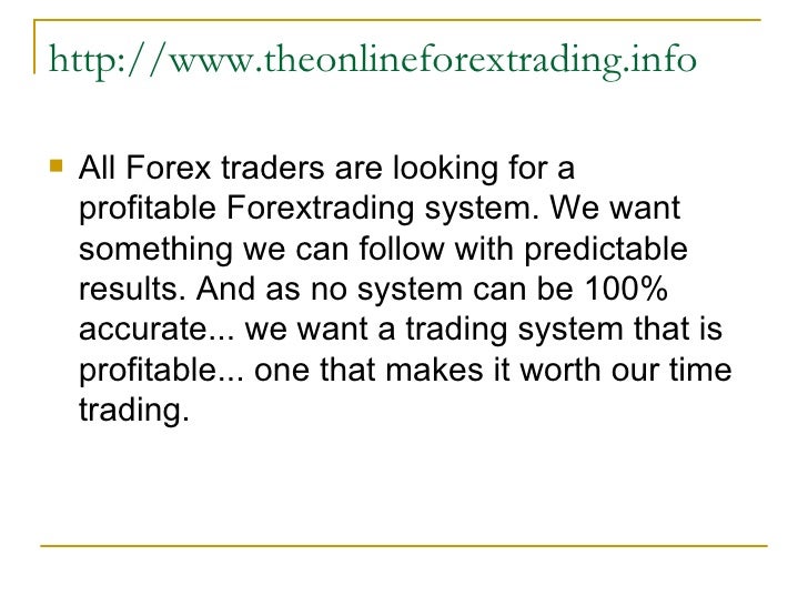 Simple and profitable forex system