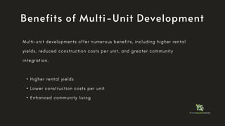 Profitable Multi-Unit Development in Melbourne.pptx