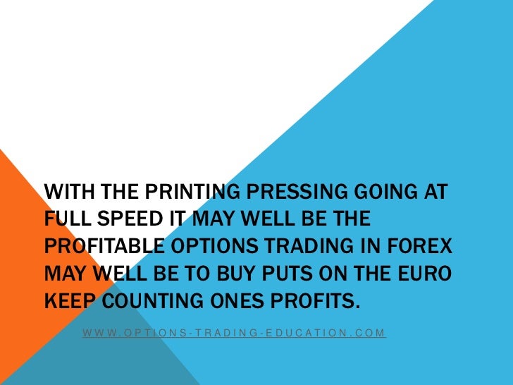 Profitable options trading