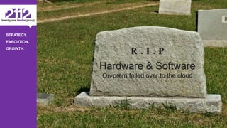 ©The 2112 Strategy Group, LLC – Distribution Prohibited Without Express Permission.
STRATEGY.
EXECUTION.
GROWTH.
- 19 -
R . I . P
Hardware & Software
On-prem failed over to the cloud
 