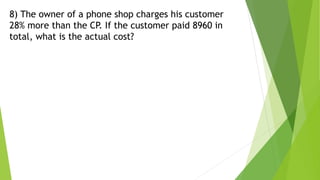 Profit, Loss and Discount.pptx (Aptitude Model Questions) | PPTX