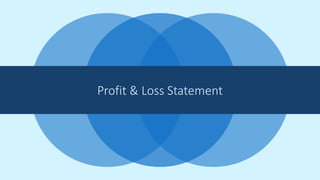 "Unlocking the Secrets of Profit and Loss: A Visual Presentation" | PPTX