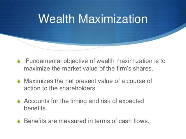 does increased cashflows maximize shareholder value