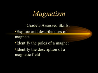 Magnetism ,[object Object],[object Object],[object Object],[object Object]