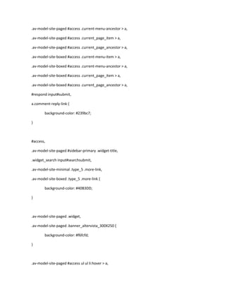 .av-model-site-paged #access .current-menu-ancestor > a,
.av-model-site-paged #access .current_page_item > a,
.av-model-site-paged #access .current_page_ancestor > a,
.av-model-site-boxed #access .current-menu-item > a,
.av-model-site-boxed #access .current-menu-ancestor > a,
.av-model-site-boxed #access .current_page_item > a,
.av-model-site-boxed #access .current_page_ancestor > a,
#respond input#submit,
a.comment-reply-link {
background-color: #239bc7;
}
#access,
.av-model-site-paged #sidebar-primary .widget-title,
.widget_search input#searchsubmit,
.av-model-site-minimal .type_5 .more-link,
.av-model-site-boxed .type_5 .more-link {
background-color: #40B3DD;
}
.av-model-site-paged .widget,
.av-model-site-paged .banner_altervista_300X250 {
background-color: #f6fcfd;
}
.av-model-site-paged #access ul ul li:hover > a,
 