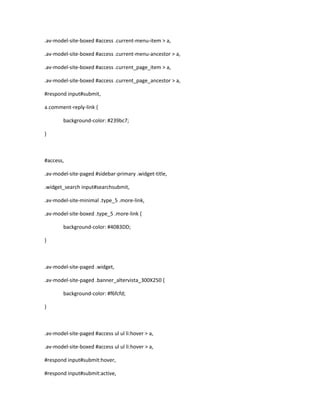 .av-model-site-boxed #access .current-menu-item > a,
.av-model-site-boxed #access .current-menu-ancestor > a,
.av-model-site-boxed #access .current_page_item > a,
.av-model-site-boxed #access .current_page_ancestor > a,
#respond input#submit,
a.comment-reply-link {
background-color: #239bc7;
}
#access,
.av-model-site-paged #sidebar-primary .widget-title,
.widget_search input#searchsubmit,
.av-model-site-minimal .type_5 .more-link,
.av-model-site-boxed .type_5 .more-link {
background-color: #40B3DD;
}
.av-model-site-paged .widget,
.av-model-site-paged .banner_altervista_300X250 {
background-color: #f6fcfd;
}
.av-model-site-paged #access ul ul li:hover > a,
.av-model-site-boxed #access ul ul li:hover > a,
#respond input#submit:hover,
#respond input#submit:active,
 