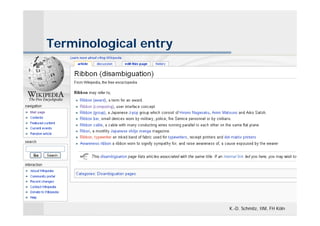 Terminological entry




                       K.-D. Schmitz, IIM, FH Köln
 