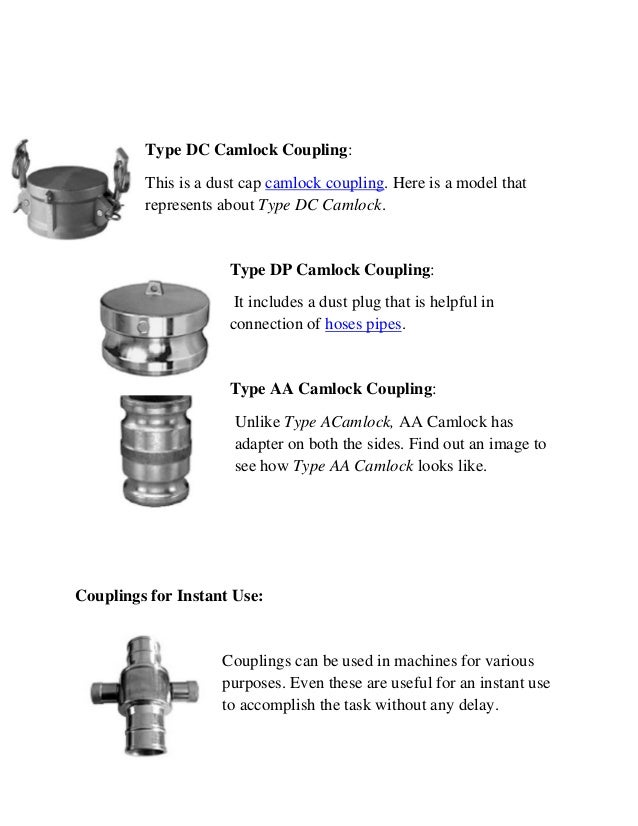 ProFlow Camlock Couplings & Cam Lock Fittings