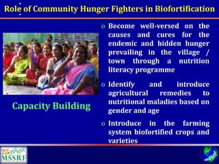Over 60 years of Adventure in Agricultural Research & Development (© MSSRF)