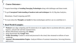 Comprehensive Overview of Emerging Technologies and Core Computer ...