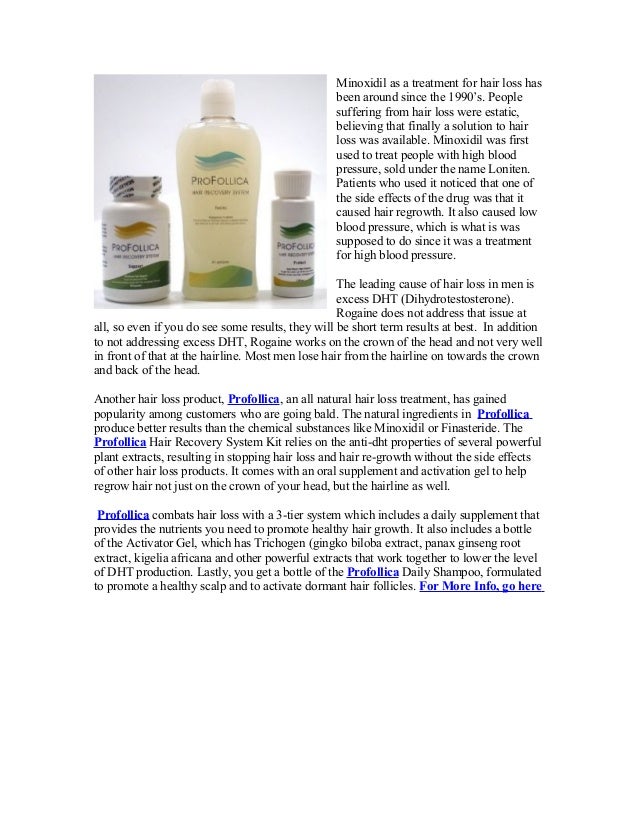 The Truth About Rogaine and Other Hair Loss Products