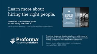 Hiring the Right People | PDF