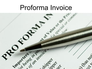 Proforma Invoice
 