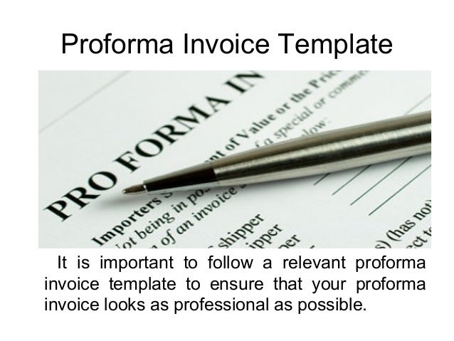 proforma invoice template profama invoice