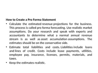 Pro Forma Powerpoint Proforma of Balance Sheets.pptx on business | PPTX