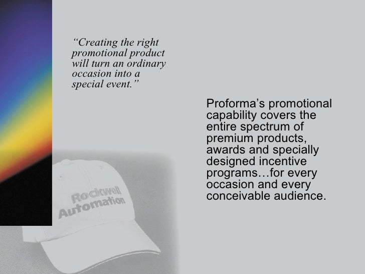 proforma products