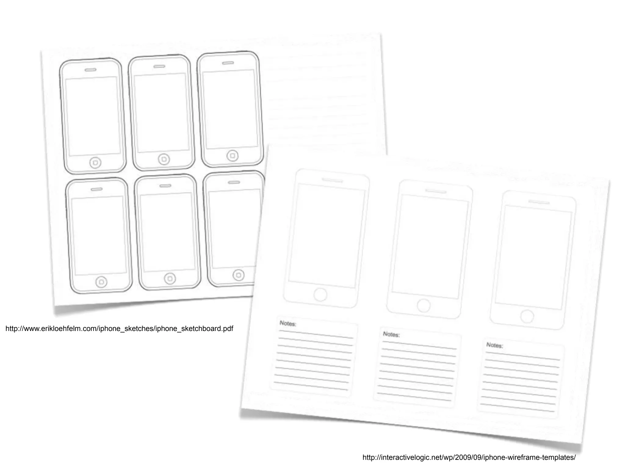 http://www.erikloehfelm.com/iphone_sketches/iphone_sketchboard.pdf
http://interactivelogic.net/wp/2009/09/iphone-wireframe-templates/
 