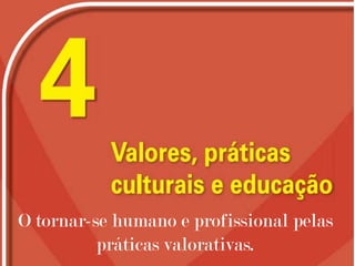 O tornar-se humano e profissional pelo trabalho.