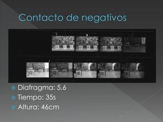  Diafragma: 5.6
 Tiempo: 35s
 Altura: 46cm
 