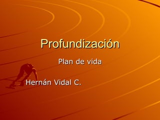 Profundización Plan de vida Hernán Vidal C. 