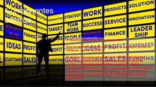 Componentes
básicos
4, Objetivo a lograr en forma cooperativa
Dice el refranero popular que “Al que no sabe para dónde va,
cualquier camino le sirve”
El objetivo principal del sistema de información debe ser
ilustrar a los tomadores de decisiones con información
verídica y suficiente para facilitar su análisis, ofrecer
conocimiento de todas y cada una de la partes involucradas y,
a partir de los datos obtenidos, elegir y crear las mejores
estrategias para obtener la mayor utilidad posible para la
organización
 