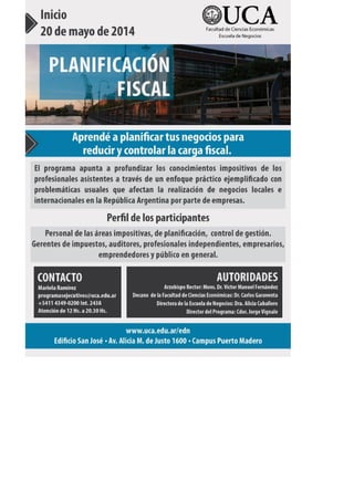 Prog. planificación fiscal uca 20 mayo 2014