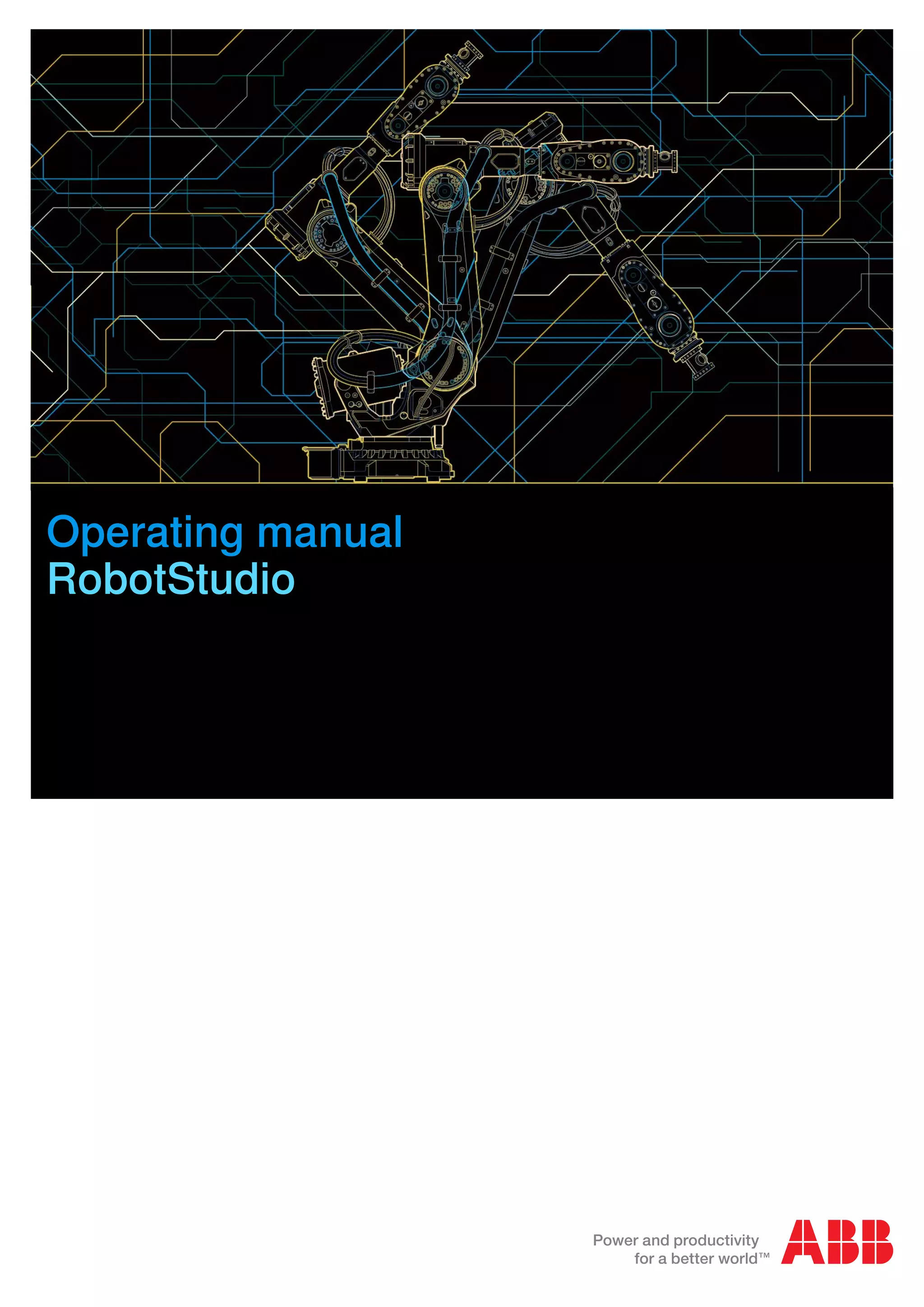 Operating manual
RobotStudio
 