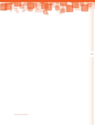 457
Guía para el maestro
 